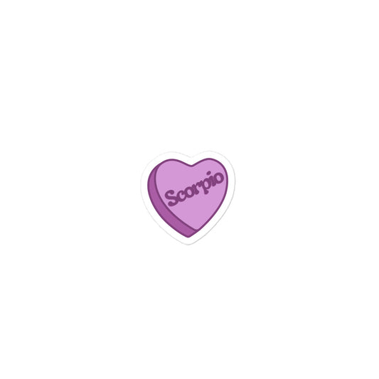 Scorpio Candy Heart Sticker