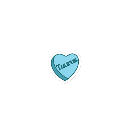 Taurus Candy Heart Sticker