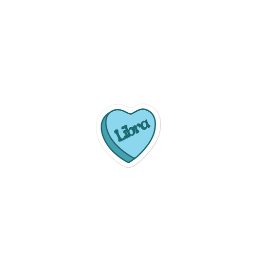 Libra Candy Heart Sticker